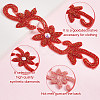 Flower Hotfix Rhinestone DIY-WH0504-33A-4
