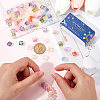 112Pcs 14 Colors Transparent Handmade Lampwork Beads LAMP-SC0001-32-3