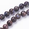 Natural Glaucophane Beads Strands G-F520-39-6mm-1