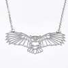 Non-Tarnish 201 Stainless Steel Pendant Necklaces NJEW-T009-JN060-1-40-1