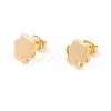 201 Stainless Steel Stud Earring Findings with Hole EJEW-A071-10A-G-1