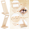16-Hole 2-Row Wood Jewelry Display Stands EDIS-WH0016-007B-4
