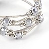 Electroplate Glass Wrap Bracelets BJEW-JB04018-01-2