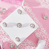 10Pcs Alloy Rhinestone Shank Button for Garment Accessories BUTT-GF0001-29-4