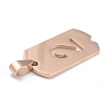 Ion Plating(IP) 304 Stainless Steel Pendants STAS-O127-C02-3