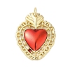 Rack Plating Brass Enamel Pendants KK-S372-01G-07-1