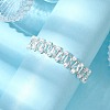 Imitated Pearl Acrylic & Glass Beaded Bracelets with 304 Stainless Steel Lobster Claw Clasps for Women BJEW-JB10199-02-2