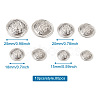 80Pcs 8 Style Brass Shank Buttons BUTT-TA0001-08S-7