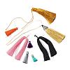 Nylon Tassel Pendant Decoration AJEW-MSMC005-11-1
