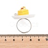 Afternoon Tea Resin & Plastic Adjustable Finger Rings for Women LS-RJEW-K317-01B-3