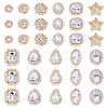 100Pcs Teardrop/Heart/Star Sew on Rhinestones GACR-TA0001-07A-3