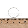 925 Sterling Silver Plain Band Finger Rings RJEW-P165-01B-S-5