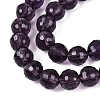 Transparent Glass Bead Strands GLAA-R095-8mm-40-3