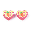 Transparent Printed Acrylic Beads MACR-S373-124-H07-3