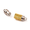 Brass Magnetic Clasps with Loops MC040-1-6