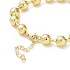 Rack Plating Brass Ball Chain Bracelets for Women BJEW-G676-01D-G-3