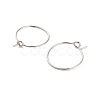 Brass Hoop Earring Findings KK-R112-038A-2