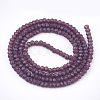 Opaque Solid Color Glass Beads Strands GLAA-S178-12A-12-2