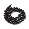 Natural Black Tourmaline Beads Strands G-F666-05-8mm-4