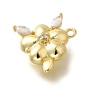 Brass Micro Pave Cubic Zirconia Pendants KK-Q035-11G-2