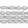 Tarnish Resistant 304 Stainless Steel Textured Cable Chains CHS-H012-01P-1