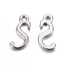 Alloy Letter Pendants PALLOY-X0037-68P-3