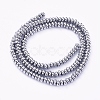 Non-magnetic Synthetic Hematite Beads Strands G-G826-02P-4mm-2
