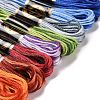 8 Skeins 8 Colors 6-Ply Polyester Embroidery Floss OCOR-M009-01A-01-2