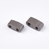 2-Hole Baking Paint Glass Seed Beads SEED-S023-17B-17-2