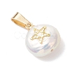 3Pcs 3 Styles Baroque Natural Keshi Pearl Pendants PALLOY-JF04958-4