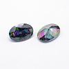 Cubic Zirconia Pointed Back Cabochons ZIRC-L066-14x10mm-001-2