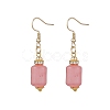 Natural Rhodochrosite Dangle Earrings EJEW-JE06631-01-2