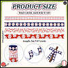 20M 4 Colors Baseball Pattern Heat Transfer Polyester Ribbons OCOR-PH0001-81-2