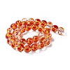 Chinese Style Transparent Glass Enamel Beads Strands GLAA-G107-05D-1