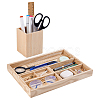 1Pc Wood Desktop Grided Storage Trays AJEW-PH0008-46-1