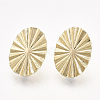 Brass Stud Earring Findings KK-T038-586G-NF-2