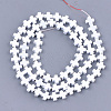 Spray Painted Non-magnetic Synthetic Hematite Beads Strands G-T116-18A-16-2