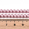 Baking Paint Pearlized Glass Pearl Bead Strands HY-N002-4mm-C01-5