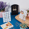 8Pcs 2 Colors 48 Holes Acrylic Earring Display Stands EDIS-CP0001-03-4