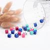 Chunky Mixed Color Acrylic Dice Beads X-MACR-3030-3