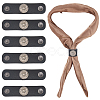 6Pcs PU Leather with Alloy Scarf Clips FIND-CL0001-84B-7