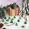 30Pcs 10 Styles Christmas Resin Sculpture Ornaments RESI-SC0005-91-4