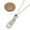 304 Stainless Steel Macrame Pouch Empty Stone Holder for Pendant Necklaces Making NJEW-JN04382-4