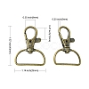 Alloy Swivel Clasps FIND-CJC0012-093AB-2