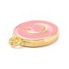 Golden Plated Alloy Enamel Charms ENAM-Q437-14C-2