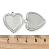 Rack Plating Heart Brass Locket Pendants KK-T071-11P-3