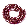 Electroplate Opaque Glass Beads Strands EGLA-Q132-03B-C03-2