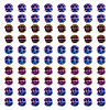 100Pcs 5 Styles Electroplated Glass Bead GLAA-TA0002-95B-1