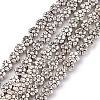 Tibetan Style Flower Alloy Bead Strands TIBEB-O007-01-NR-1
