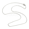 Tarnish Resistant Classic Plain 304 Stainless Steel Mens Womens Cable Chains Necklaces STAS-S029-02-3